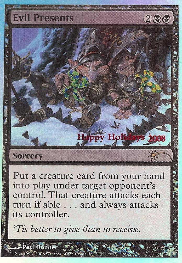 Evil Presents (2008 Holiday Promo) (Promotional Cards) Near Mint Foil