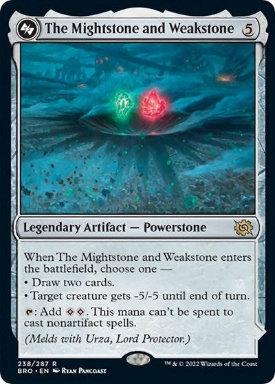 The Mightstone and Weakstone (The Brothers' War) Near Mint Foil