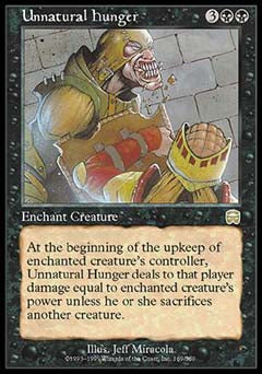 Unnatural Hunger (Mercadian Masques) Near Mint Foil