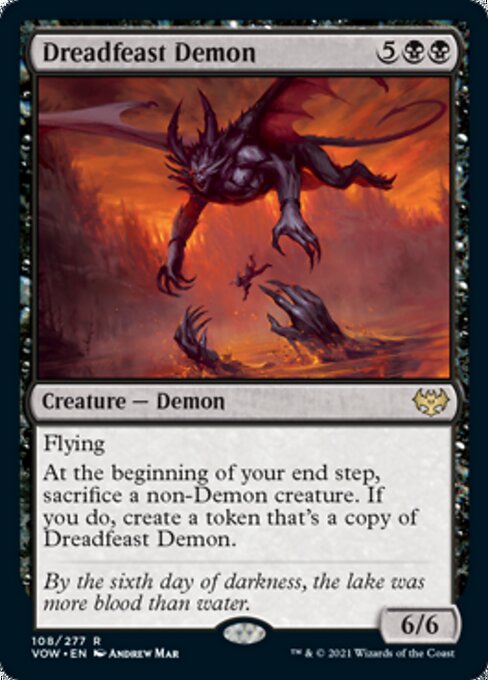 Dreadfeast Demon (Innistrad: Crimson Vow) Near Mint Foil