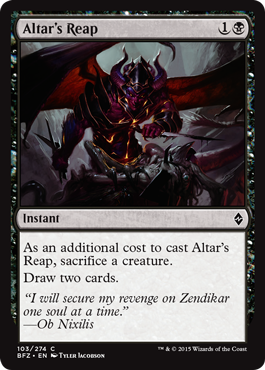 Altar's Reap (Battle for Zendikar) Near Mint Foil