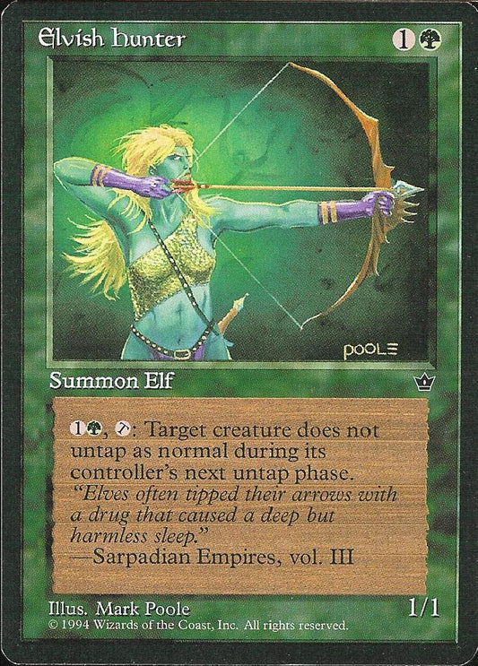 Elvish Hunter (2) (Fallen Empires) Light Play