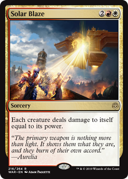 Solar Blaze (War of the Spark) Near Mint Foil