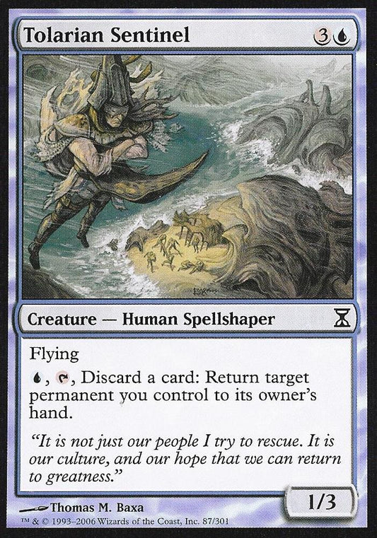 Tolarian Sentinel (Time Spiral) Light Play Foil