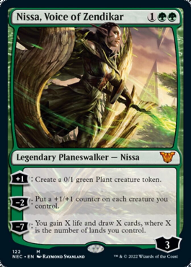 Nissa, Voice of Zendikar (Commander: Kamigawa: Neon Dynasty) Near Mint