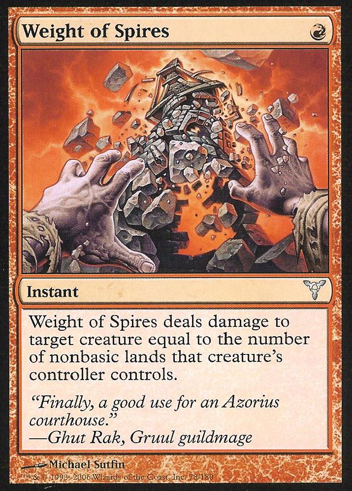 Weight of Spires (Dissension) Near Mint Foil