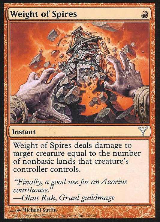 Weight of Spires (Dissension) Near Mint Foil