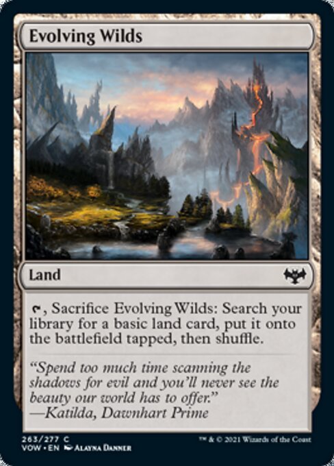 Evolving Wilds (Innistrad: Crimson Vow) Near Mint