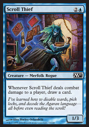 Scroll Thief (Magic 2011 Core Set) Near Mint Foil