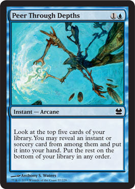 Peer Through Depths (Modern Masters) Near Mint Foil