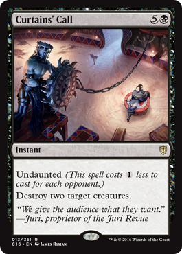 Curtains' Call (Commander 2016 Edition) Near Mint