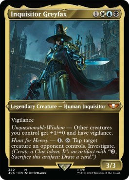 Inquisitor Greyfax (Display Commander) (Foil Etched) - Thick Stock (Universes Beyond: Warhammer 40K) Near Mint