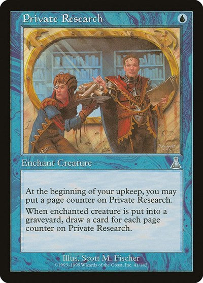 Private Research (Urza's Destiny) Near Mint Foil