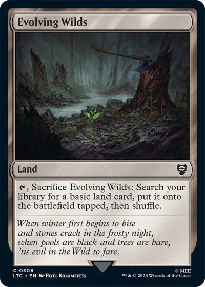 Evolving Wilds (Commander: The Lord of the Rings: Tales of Middle-earth) Near Mint