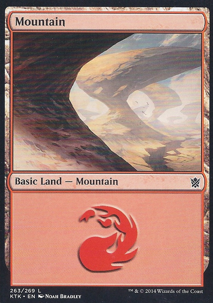Mountain (263) (Khans of Tarkir) Near Mint