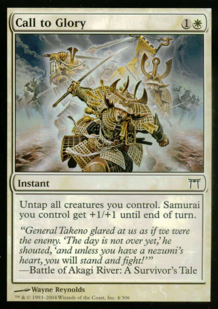 Call to Glory (Champions of Kamigawa) Light Play