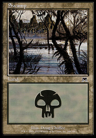 Swamp (340) (Onslaught) Light Play Foil