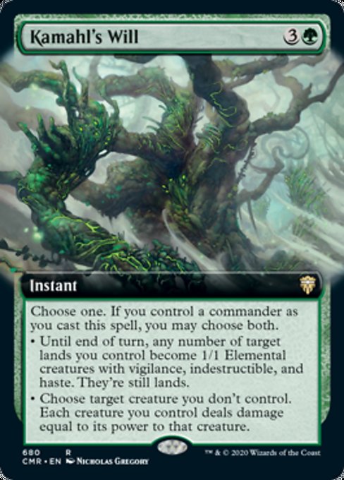Kamahl's Will (Extended Art) (Commander Legends) Near Mint