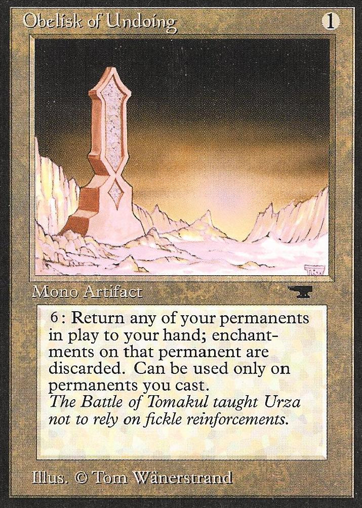 Obelisk of Undoing (Antiquities) Good