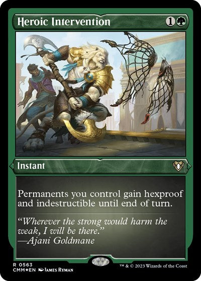 Heroic Intervention (Foil Etched) (Commander Masters) Near Mint