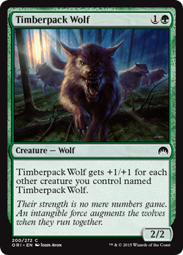 Timberpack Wolf (Magic Origins) Near Mint Foil