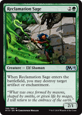 Reclamation Sage (Magic 2019 Core Set) Near Mint