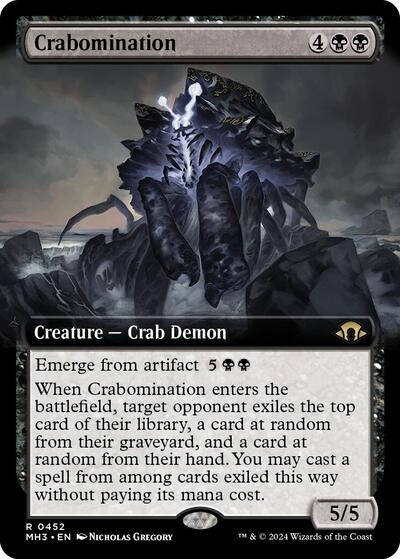 Crabomination (Extended Art) (Modern Horizons 3) Near Mint