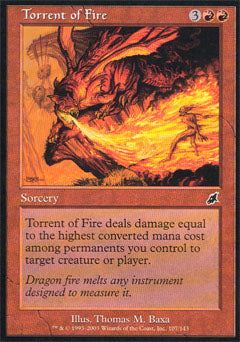 Torrent of Fire (Scourge) Near Mint Foil