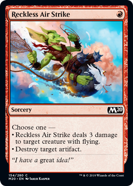 Reckless Air Strike (Magic 2020 Core Set) Near Mint