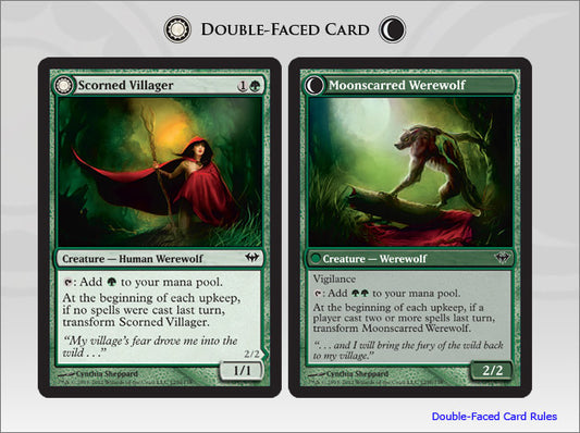Scorned Villager (Moonscarred Werewolf) (Dark Ascension) Near Mint
