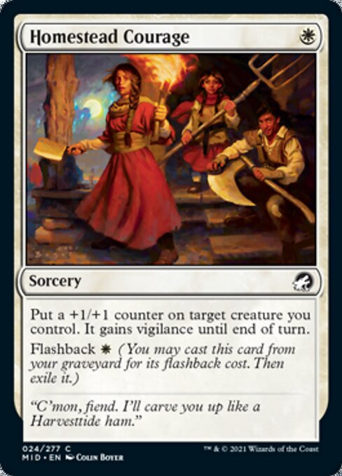 Homestead Courage (Innistrad: Midnight Hunt) Near Mint