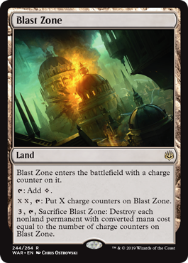 Blast Zone (War of the Spark) Near Mint Foil