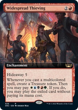Widespread Thieving (Extended Art) (Streets of New Capenna) Near Mint Foil