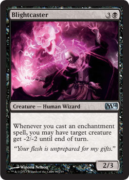 Blightcaster (Magic 2014 Core Set) Near Mint Foil