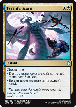 Tyrant's Scorn (War of the Spark) Near Mint Foil