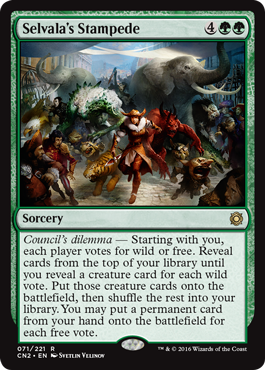 Selvala's Stampede (Conspiracy: Take the Crown) Near Mint