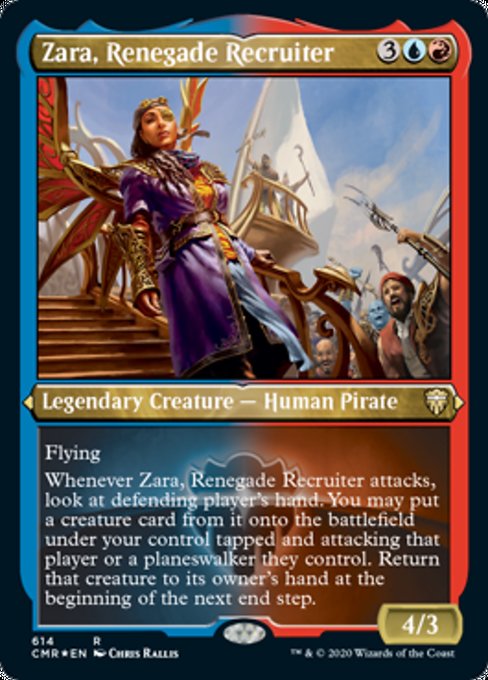 Zara, Renegade Recruiter (Foil Etched) (Commander Legends) Near Mint