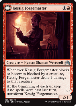 Kessig Forgemaster (Flameheart Werewolf) (Shadows Over Innistrad) Near Mint