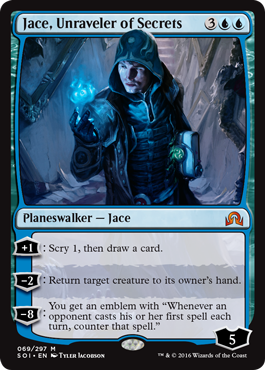 Jace, Unraveler of Secrets (Shadows Over Innistrad) Near Mint Foil