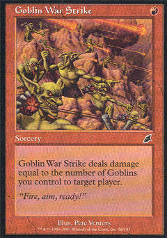 Goblin War Strike (Scourge) Near Mint Foil
