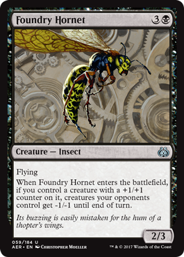 Foundry Hornet (Aether Revolt) Near Mint Foil