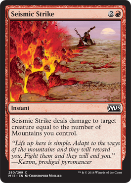 Seismic Strike (Magic 2015 Core Set) Near Mint