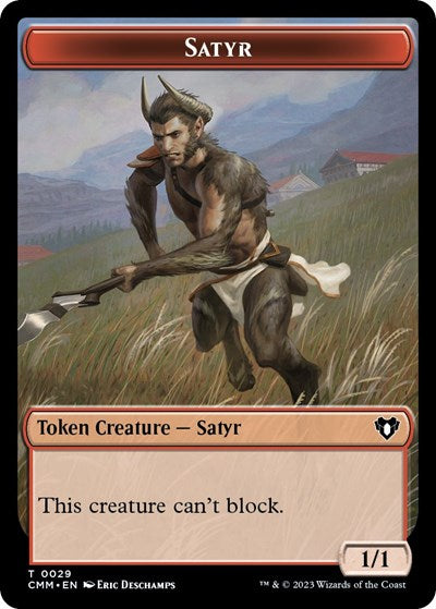 Satyr Token (Commander Masters) Near Mint