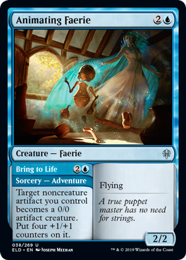 Animating Faerie (Throne of Eldraine) Near Mint Foil
