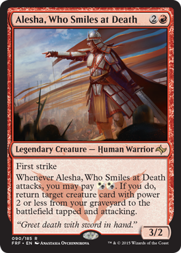 Alesha, Who Smiles at Death (Fate Reforged) Near Mint Foil
