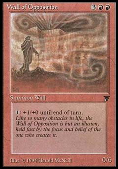 Wall of Opposition (Legends) Light Play