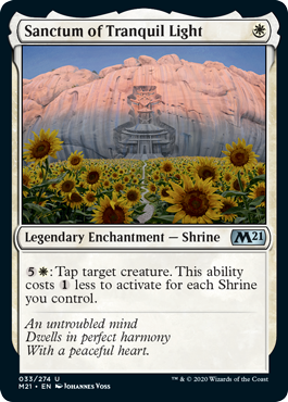 Sanctum of Tranquil Light (Magic 2021 Core Set) Near Mint Foil