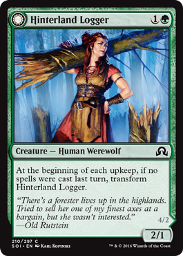 Hinterland Logger (Timber Shredder) (Shadows Over Innistrad) Near Mint