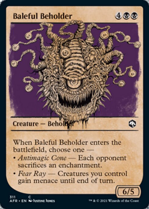 Baleful Beholder (Showcase) (Adventures in the Forgotten Realms) Near Mint Foil