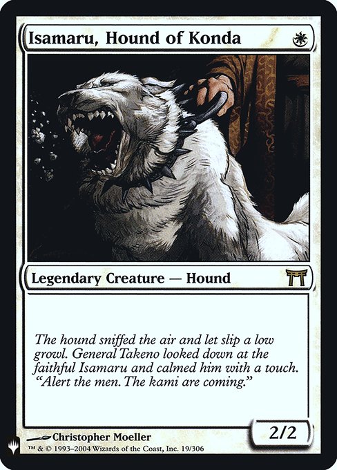 Isamaru, Hound of Konda (Mystery Booster Retail Edition Foils) Near Mint Foil
